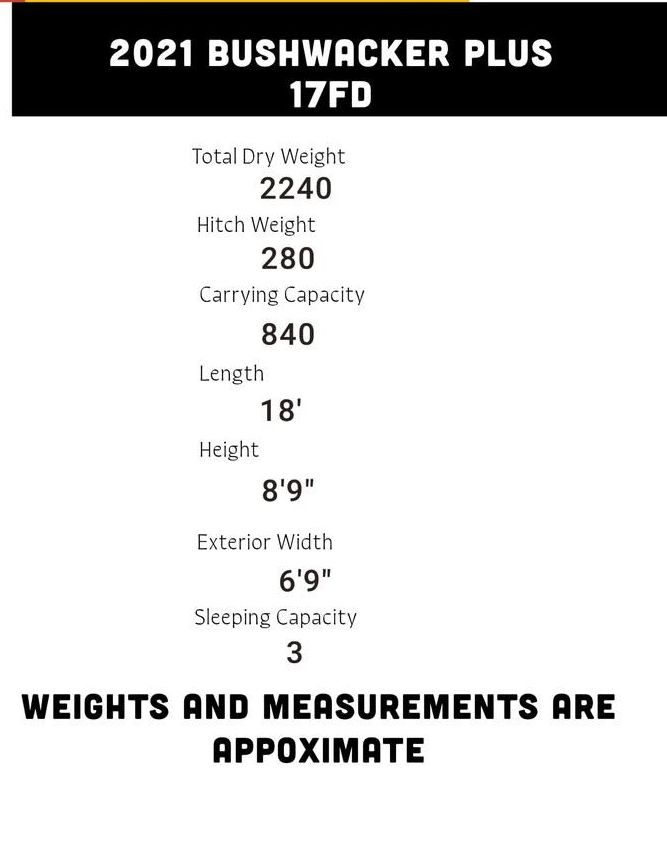 2021 Bushwacker Plus 17fd