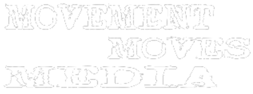 The word movement is written in white on a white background.