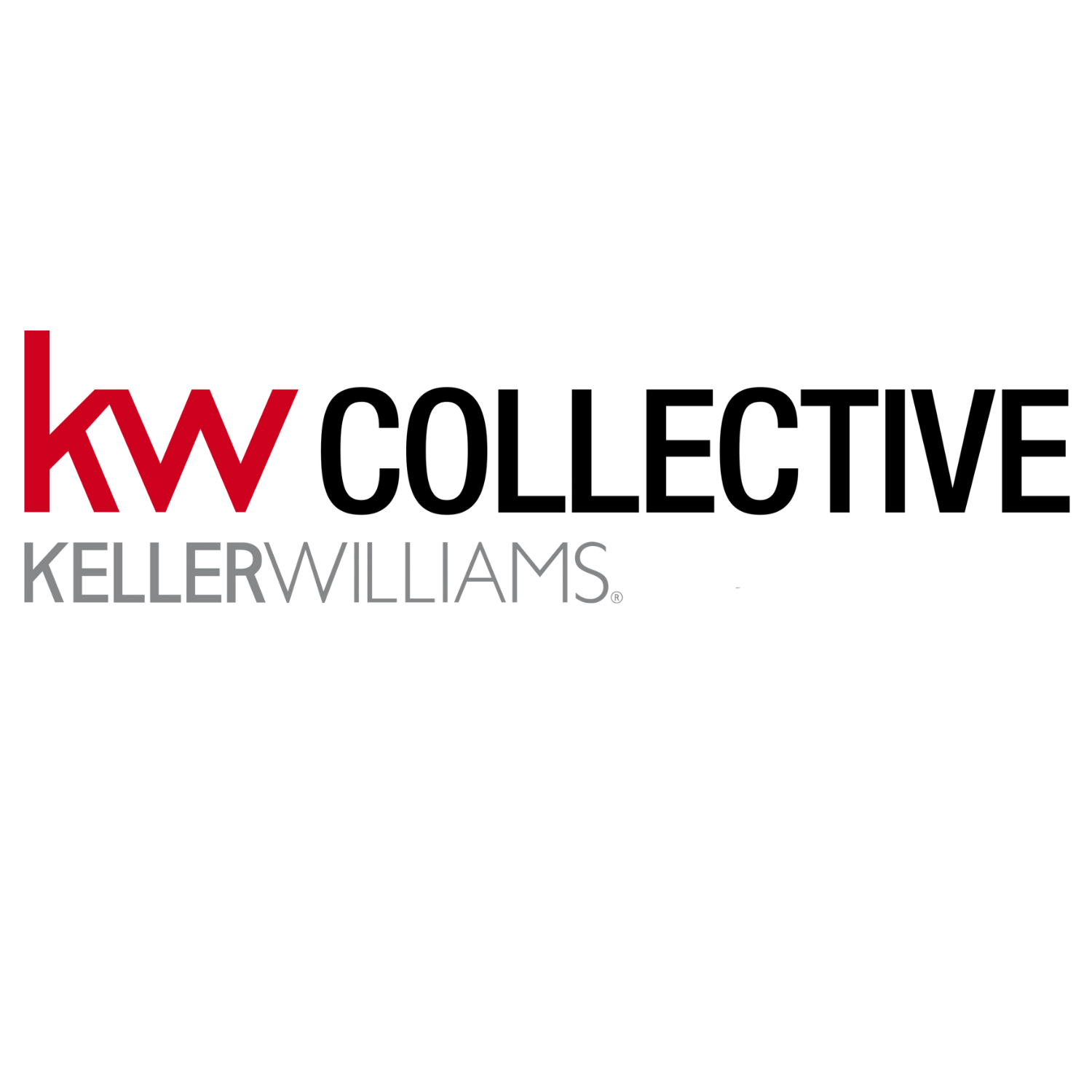 KW Collective Keller Williams logo in red, black, and gray text on a white background