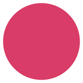 A pink circle on a white background