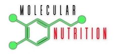 Green molecular diagram logo with black “MOLECULAR” and red “NUTRITION” text on white background