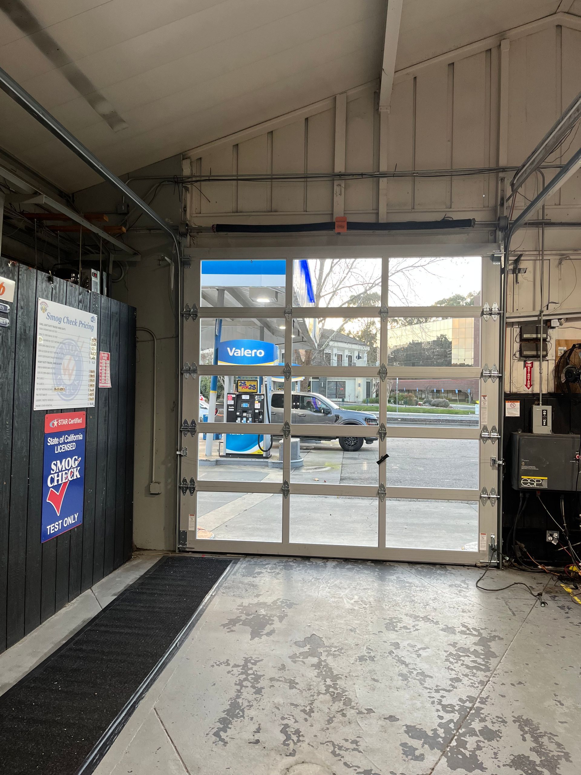 Commercial garage door installation