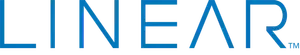 The word linear is written in blue on a white background