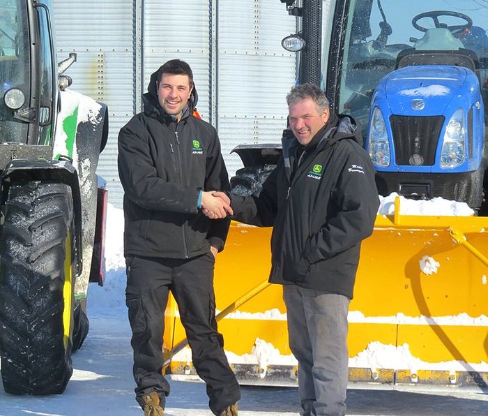 Déneigement Michel Beauregard photo père fils