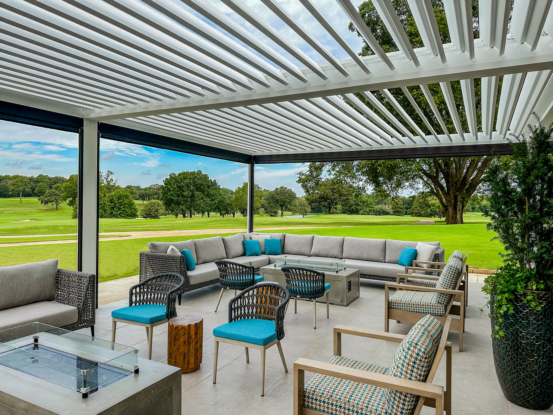 louvered motorized pergolas louisville