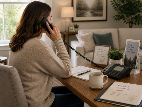 funeral planning materials, representing funeral homes Attleboro, MA