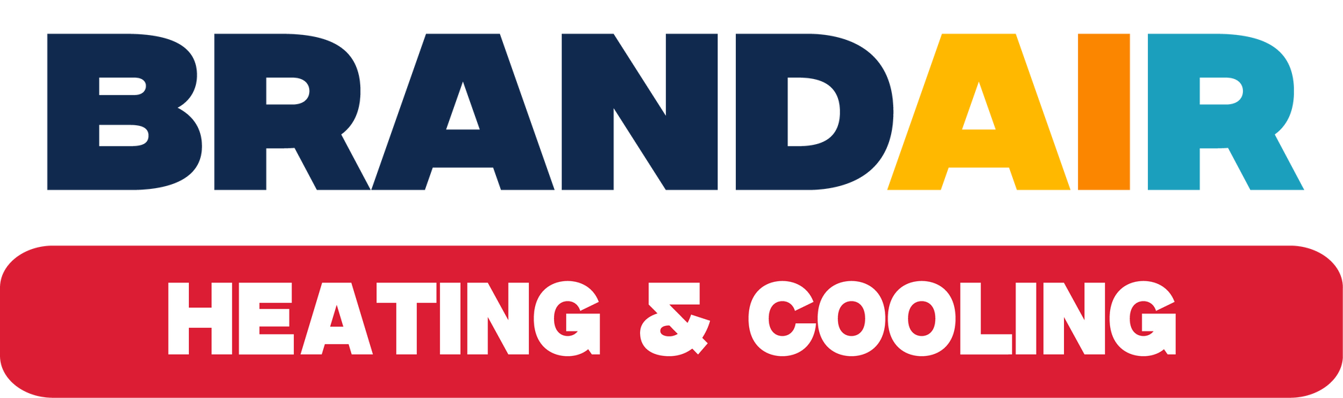 A logo for brandair heating and cooling is shown on a white background.
