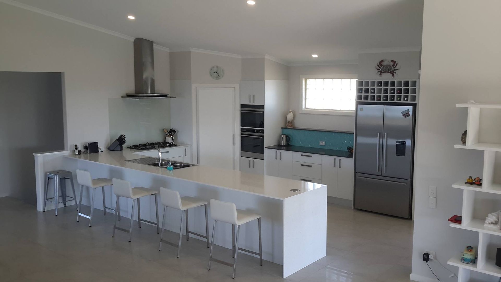 Microwave, Cooker Hood In Kitchen Room — Amazing Kitchen Renovations in Nambucca Heads, NSW