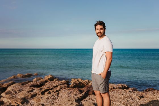 guy on the beach