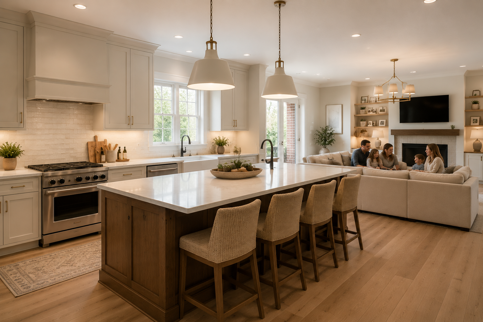 Finished Kitchen Remodeling project with updated design