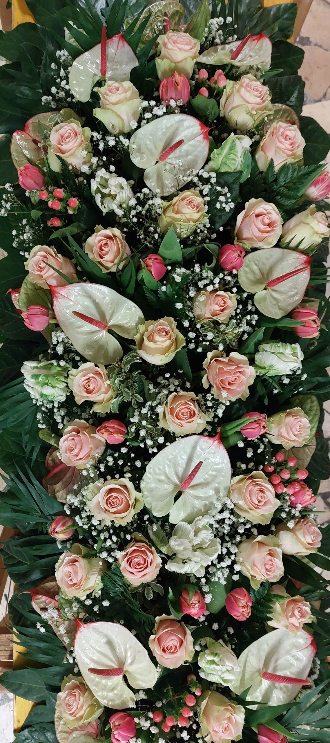 copri bara di fiori