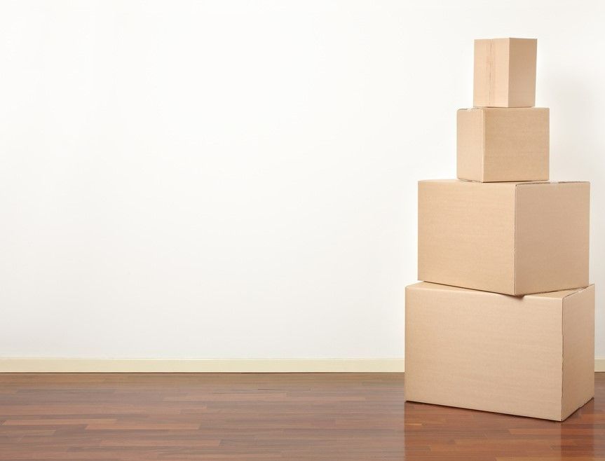 Cardboard Boxes Stack In Apartment — Self Storage in Port Lincoln, NT