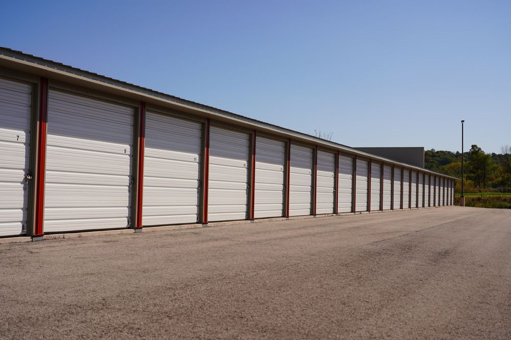 Red Storage Units — Storage Aus In Ciccone, NT