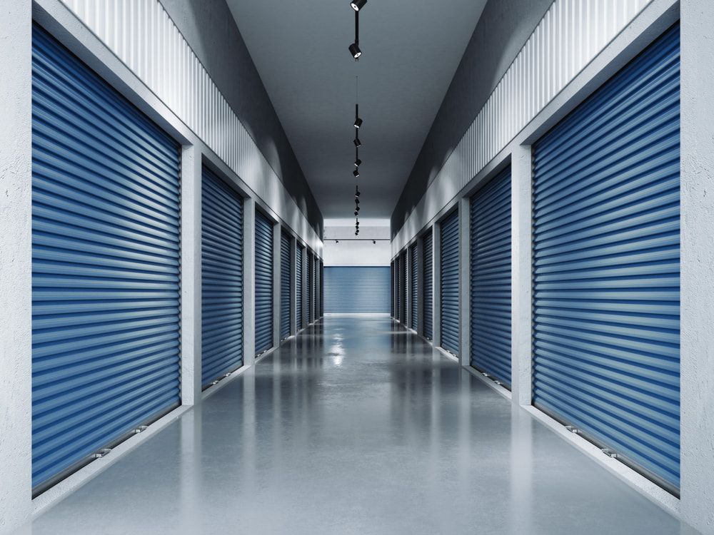 Storage Facilities With Blue Door — Self Storage in Port Lincoln, NT