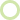 Blank white circle with a light green outline on a white background