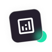 White square with a checkmark and orange notification badge.