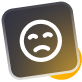 Shopping bag icon in white on a black and yellow gradient square.