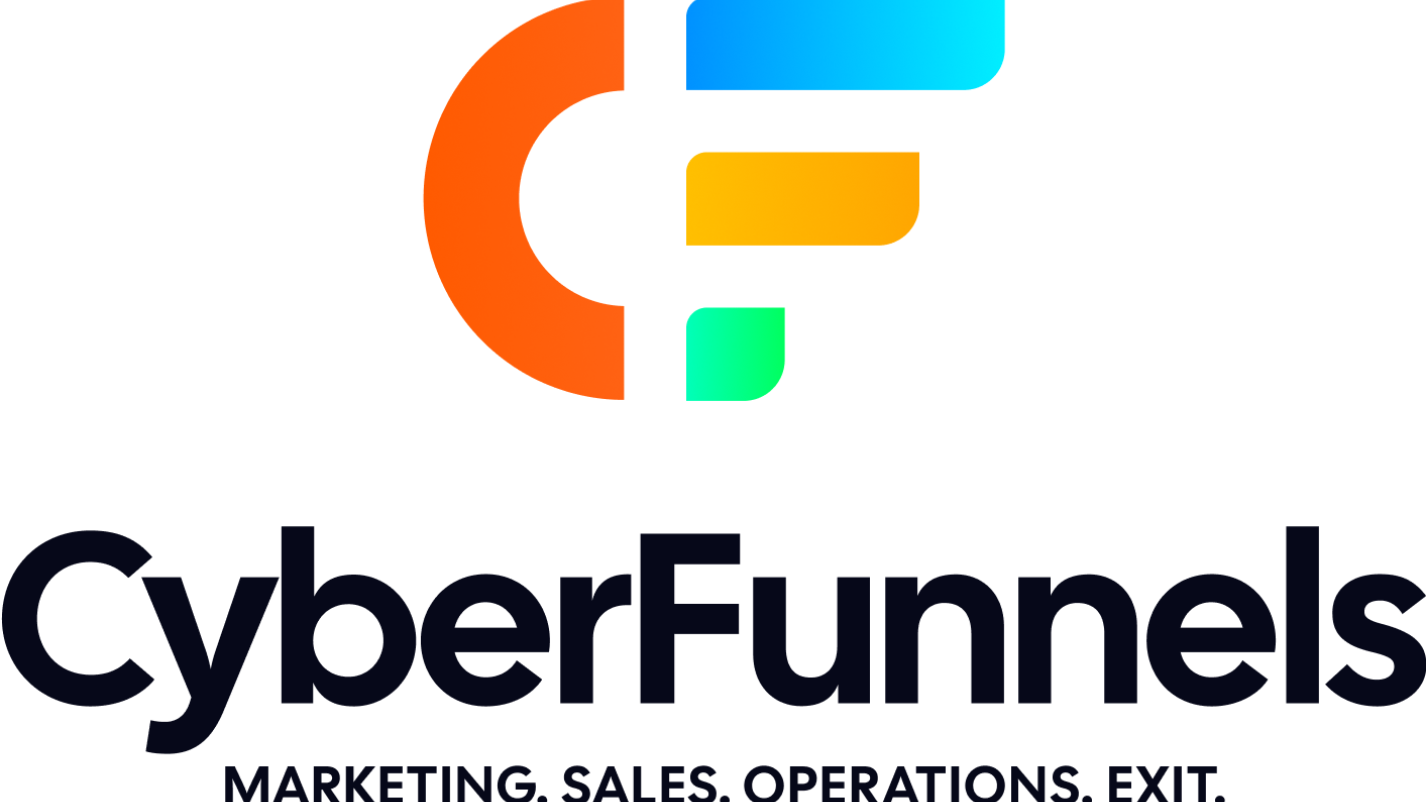 CyberFunnels logo: orange