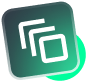 Icon of three people outlined in white on a blue-gradient square with a light-blue circle on top-right.