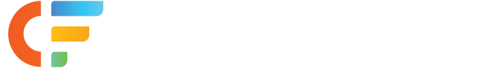 Logo of a colored C with a blue, yellow and green horizontal bar.