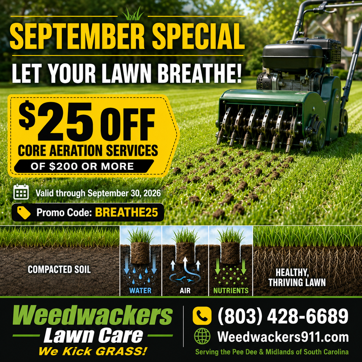 Weedwackers lawn care September Special