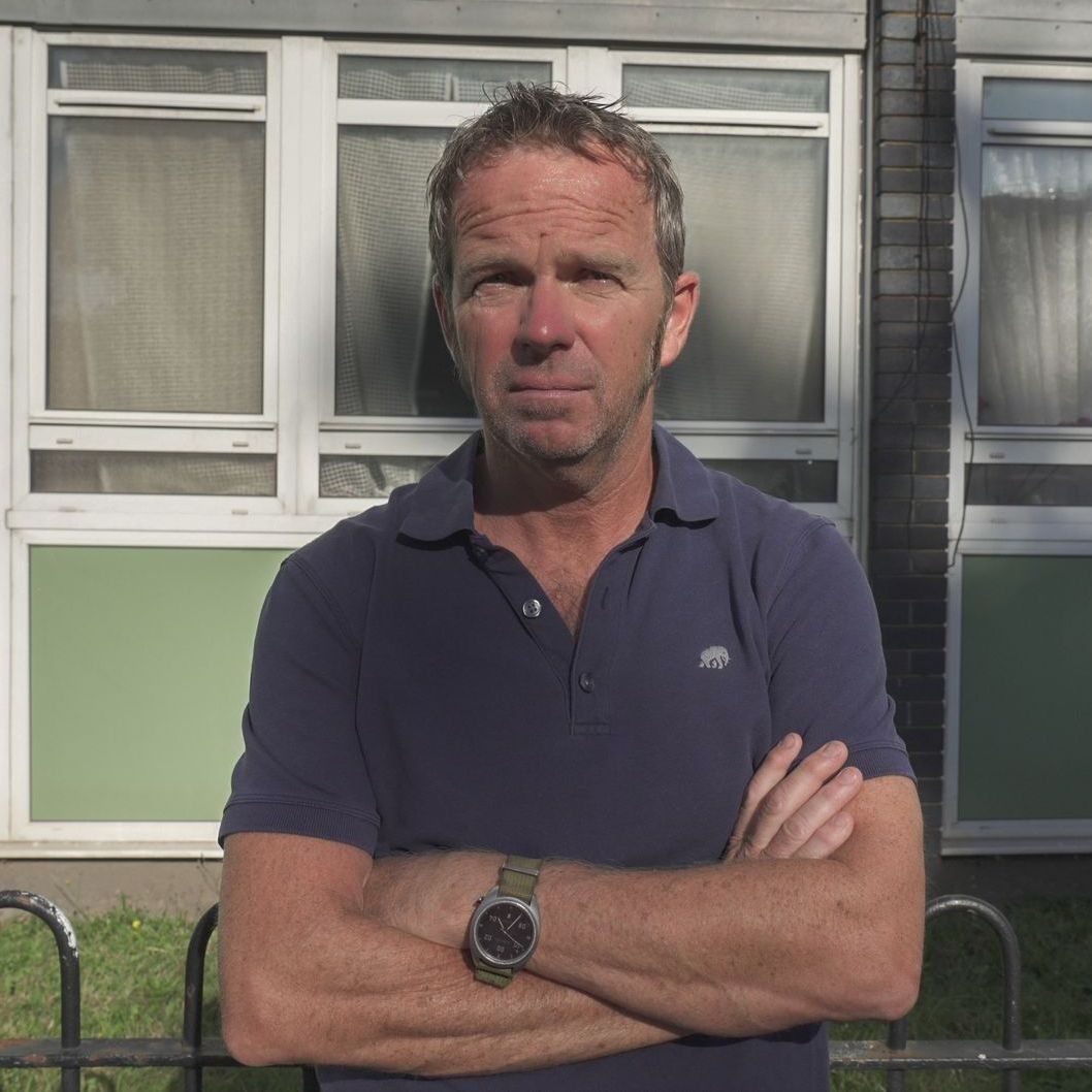 Mike Edge Chair of Sceaux Gardens Tenants and Residents Association leasehold documentary Barry Gardiner 