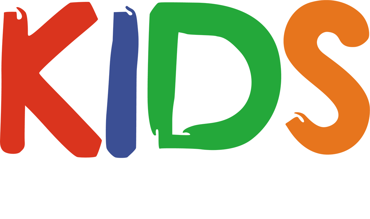 Colorful word  kids campaign logo
