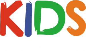 Colorful word  kids campaign logo