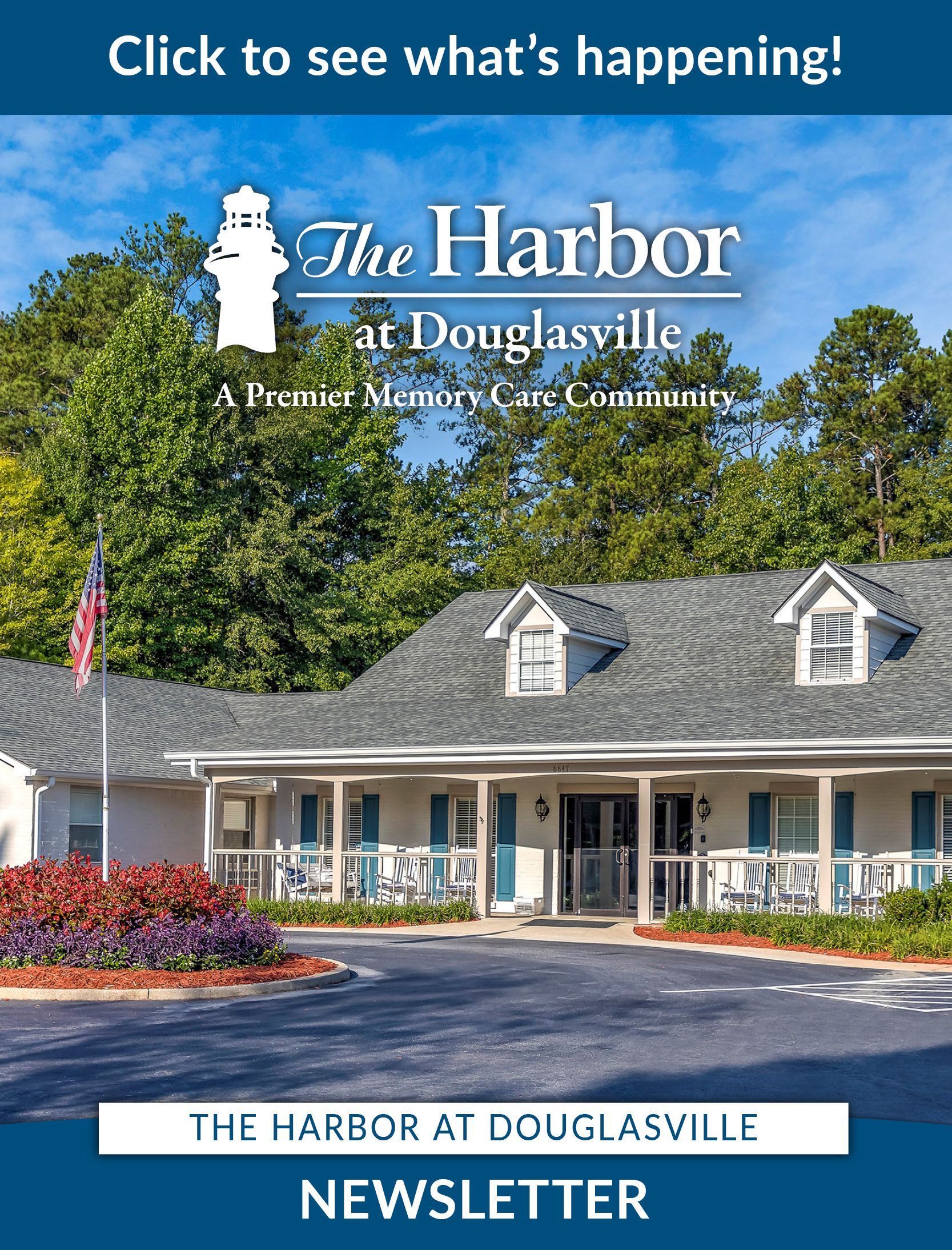 An advertisement for the harbor at douglasville in douglasville