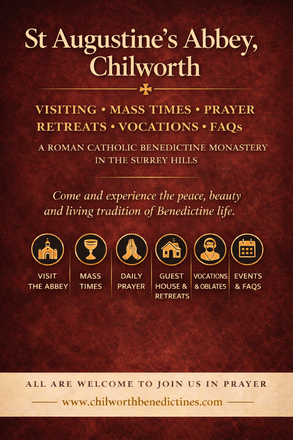 St Augustine’s Abbey, Chilworth: Visiting, Prayer, Retreats, Vocations, Benedictine Life & FAQs