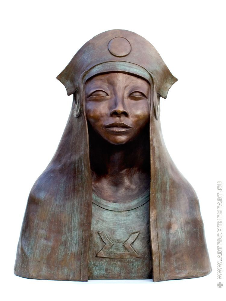 Bronzen Maangodin