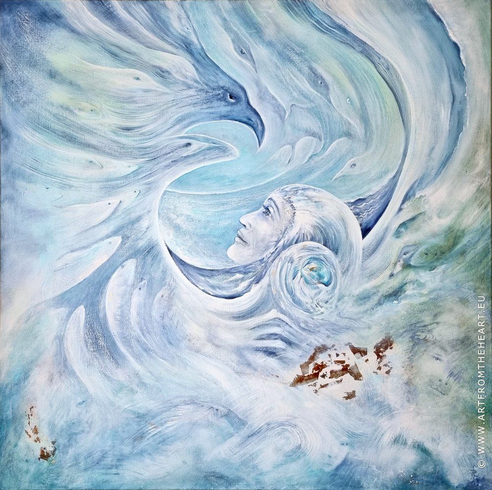 schilderij 'Wind en water'