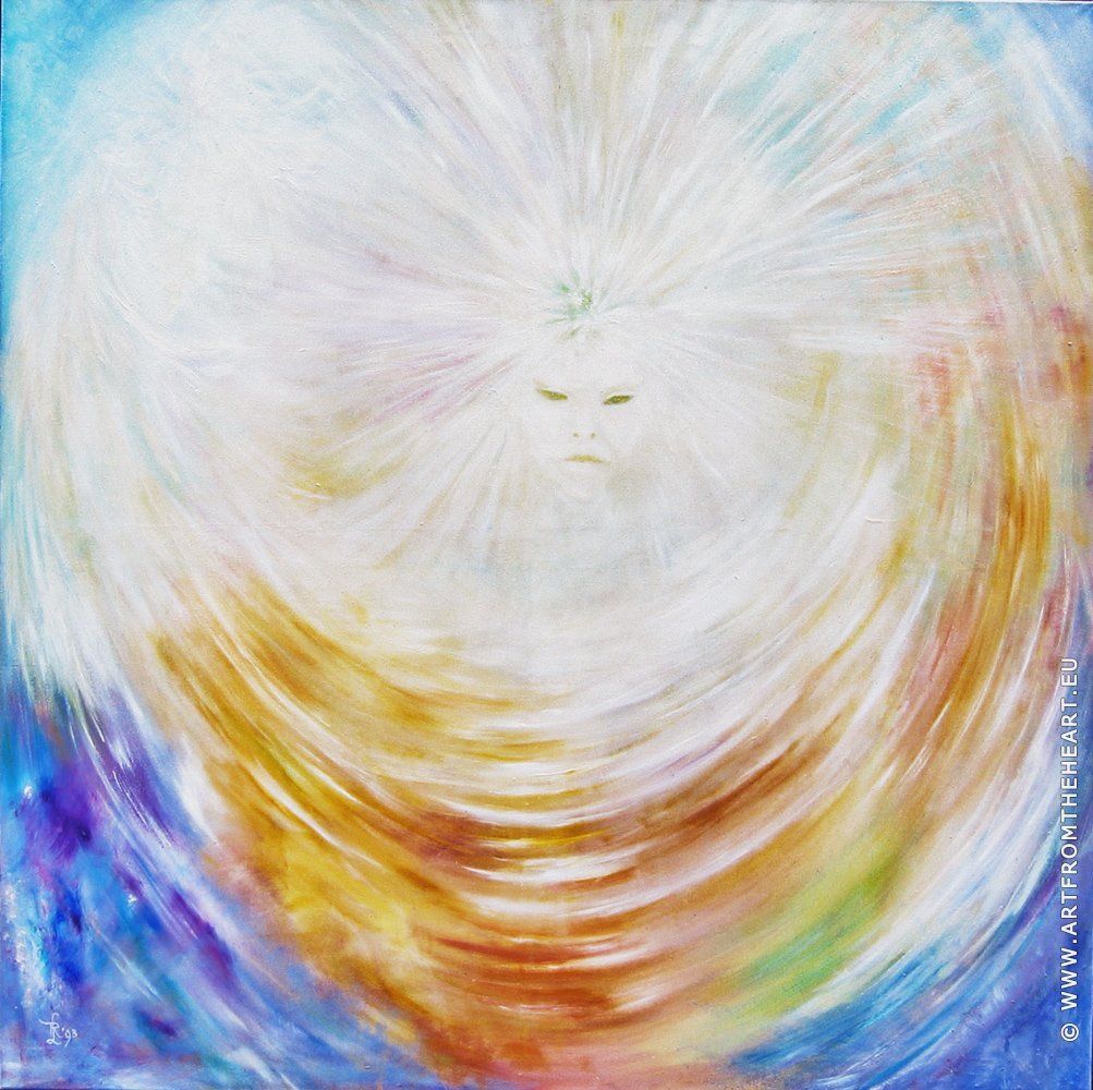 Schilderij 'Licht-wezen'