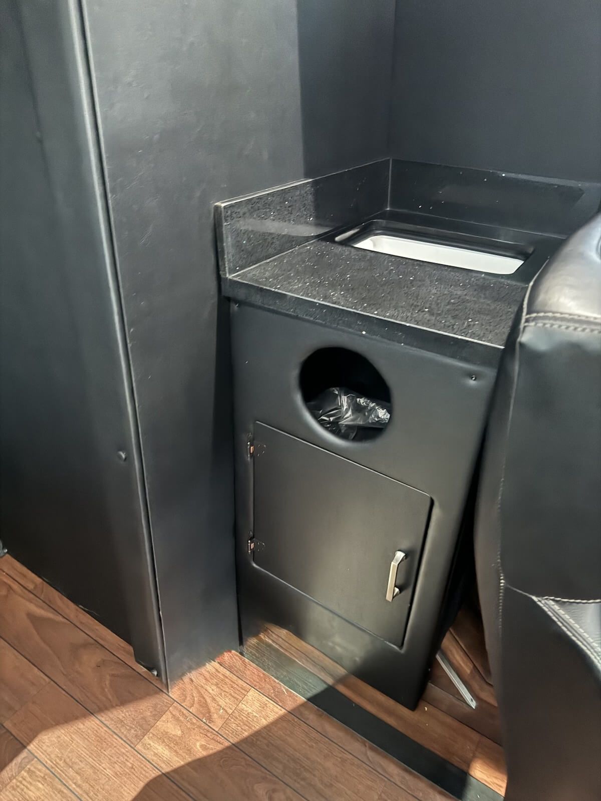luxury shuttle bus with restroom and bar fresno