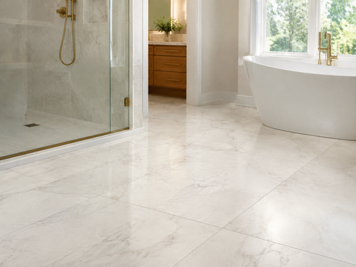 Tile and stone flooring showroom display