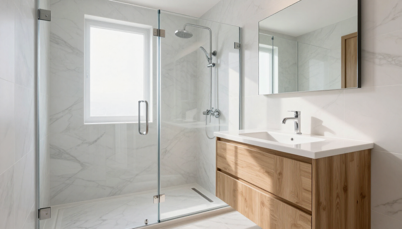 Modern small bathroom remodel in Southern MD
