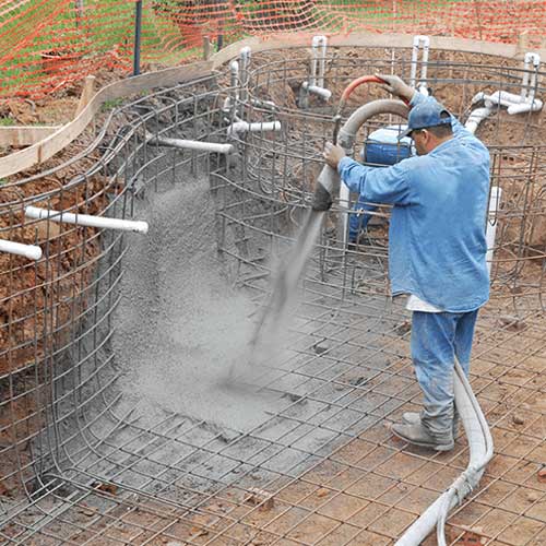 Béton projeté