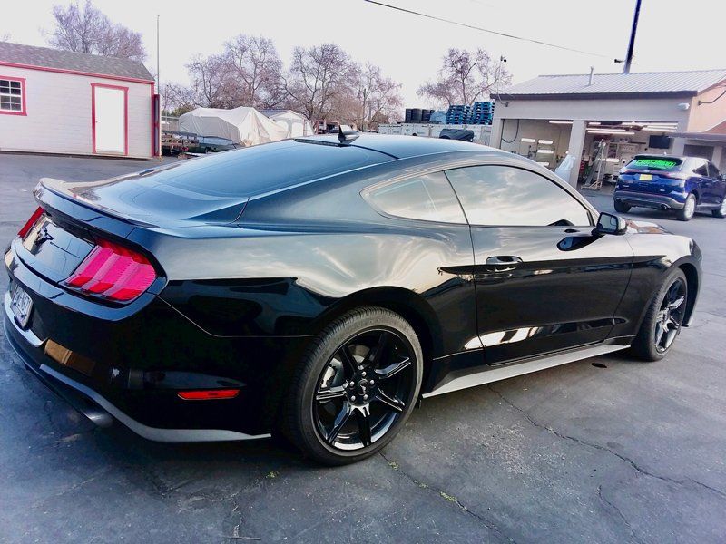 Back Of The Black Car — Fresno, CA — Precision Window Tinting