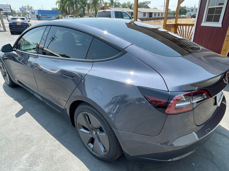 Tinted Windows Car In Gray Car — Fresno, CA — Precision Window Tinting