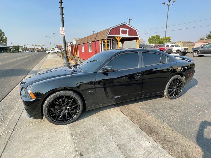 Tinted Window In Black Car — Fresno, CA — Precision Window Tinting