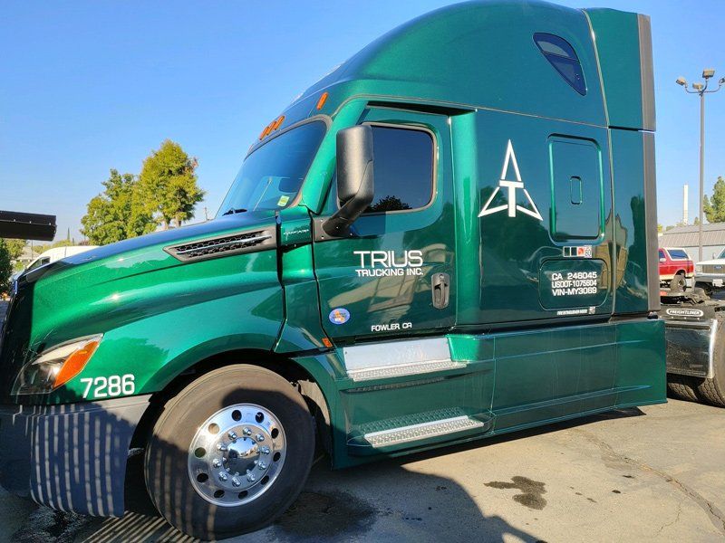 Green Big Truck — Fresno, CA — Precision Window Tinting
