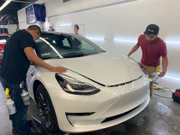 Coating White Car — Fresno, CA — Precision Window Tinting