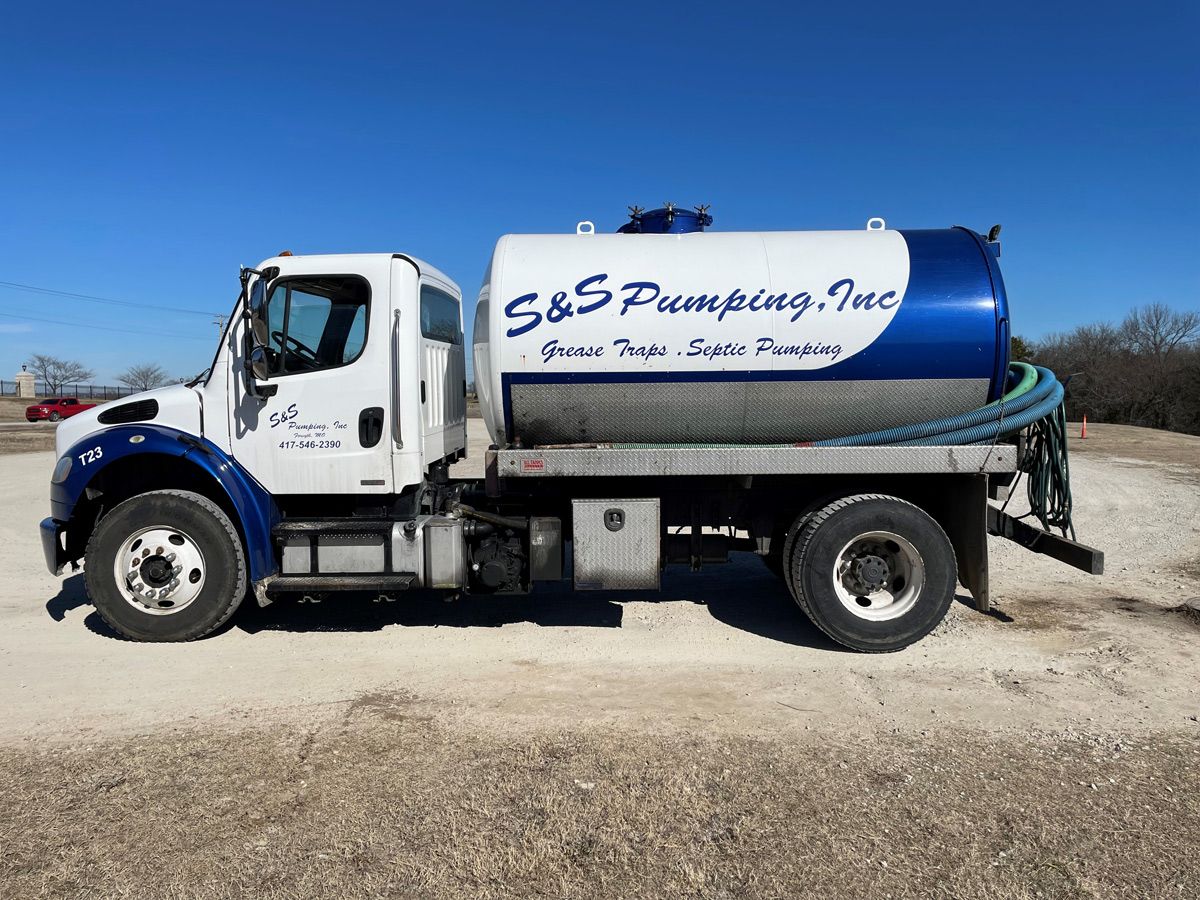 Small sewage tank truck — Branson, MO — S & S Pumping, Inc.