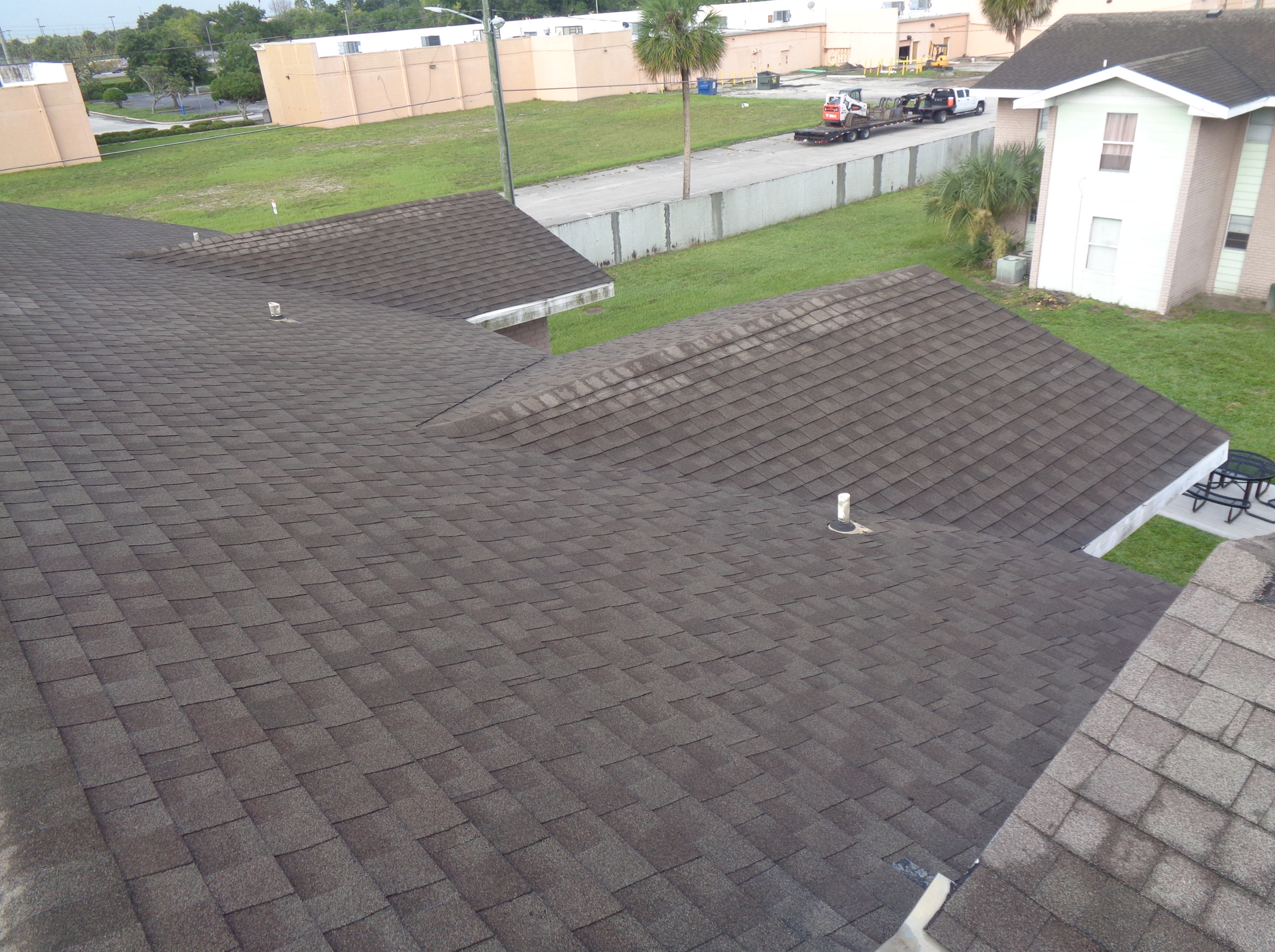 Roof before Revildor began the roofing project