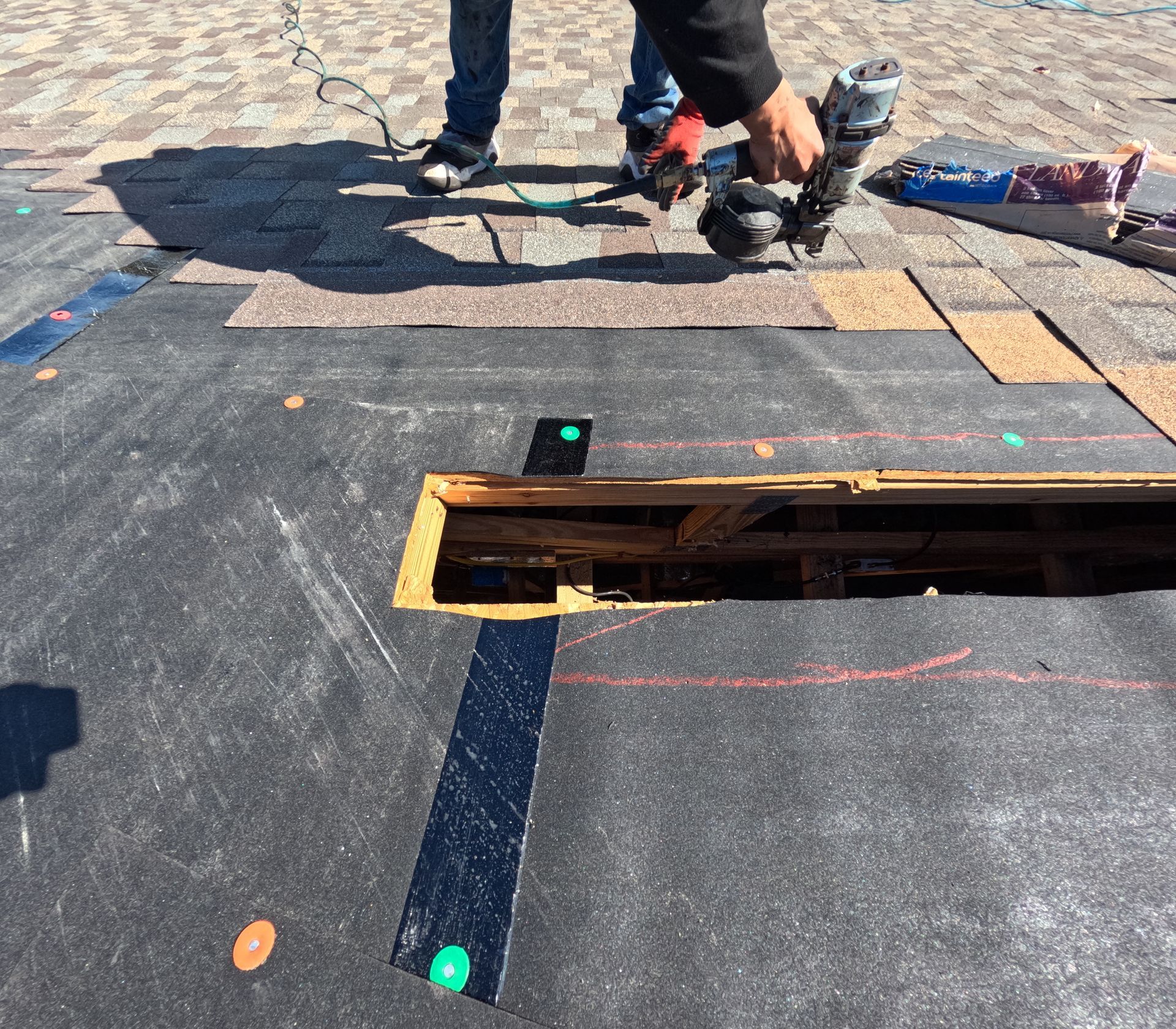 Flashing, vents, and roof system details on a Lake Mary asphalt shingle installation