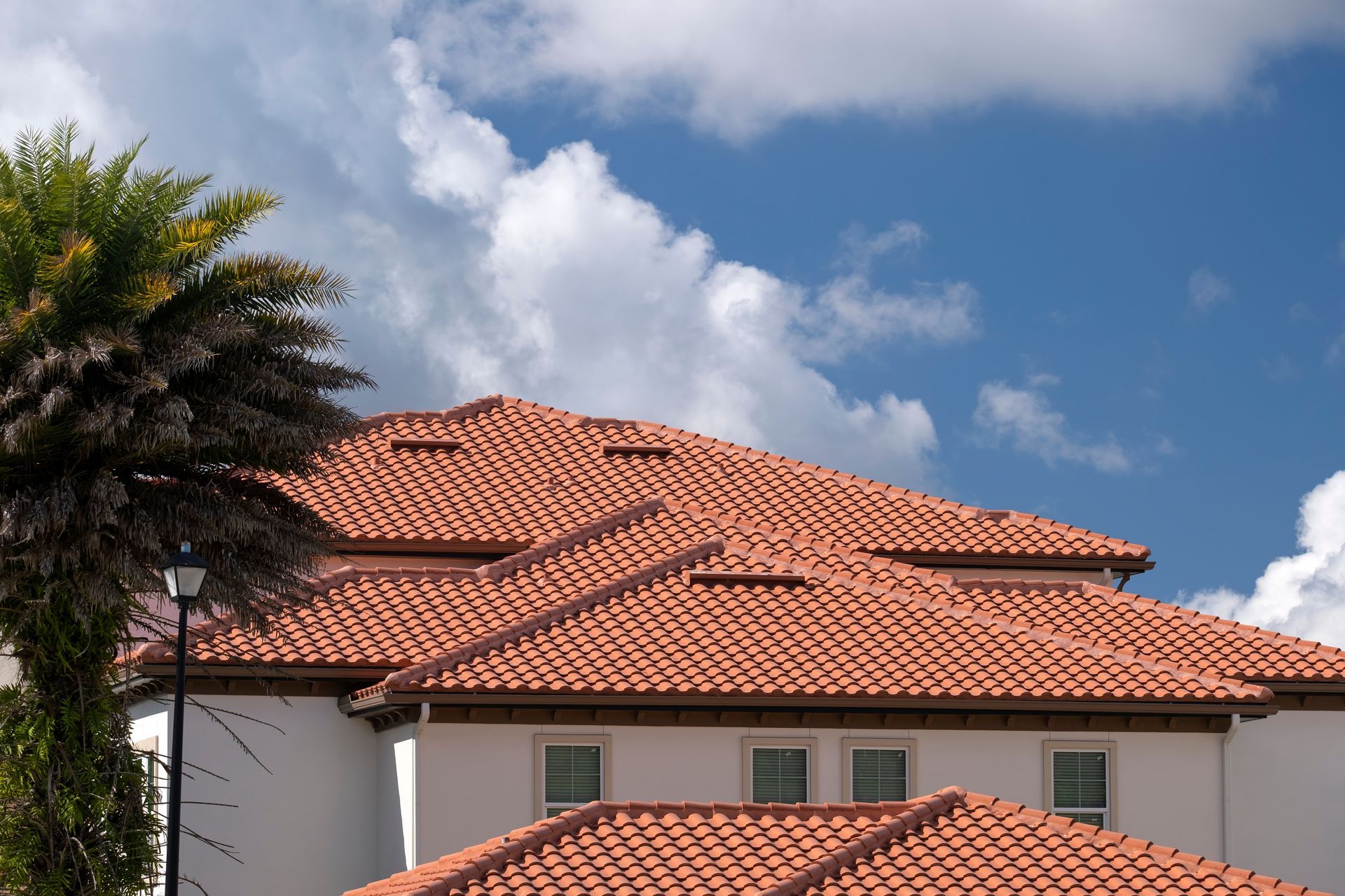 Completed tile roofing system on an Orlando area property