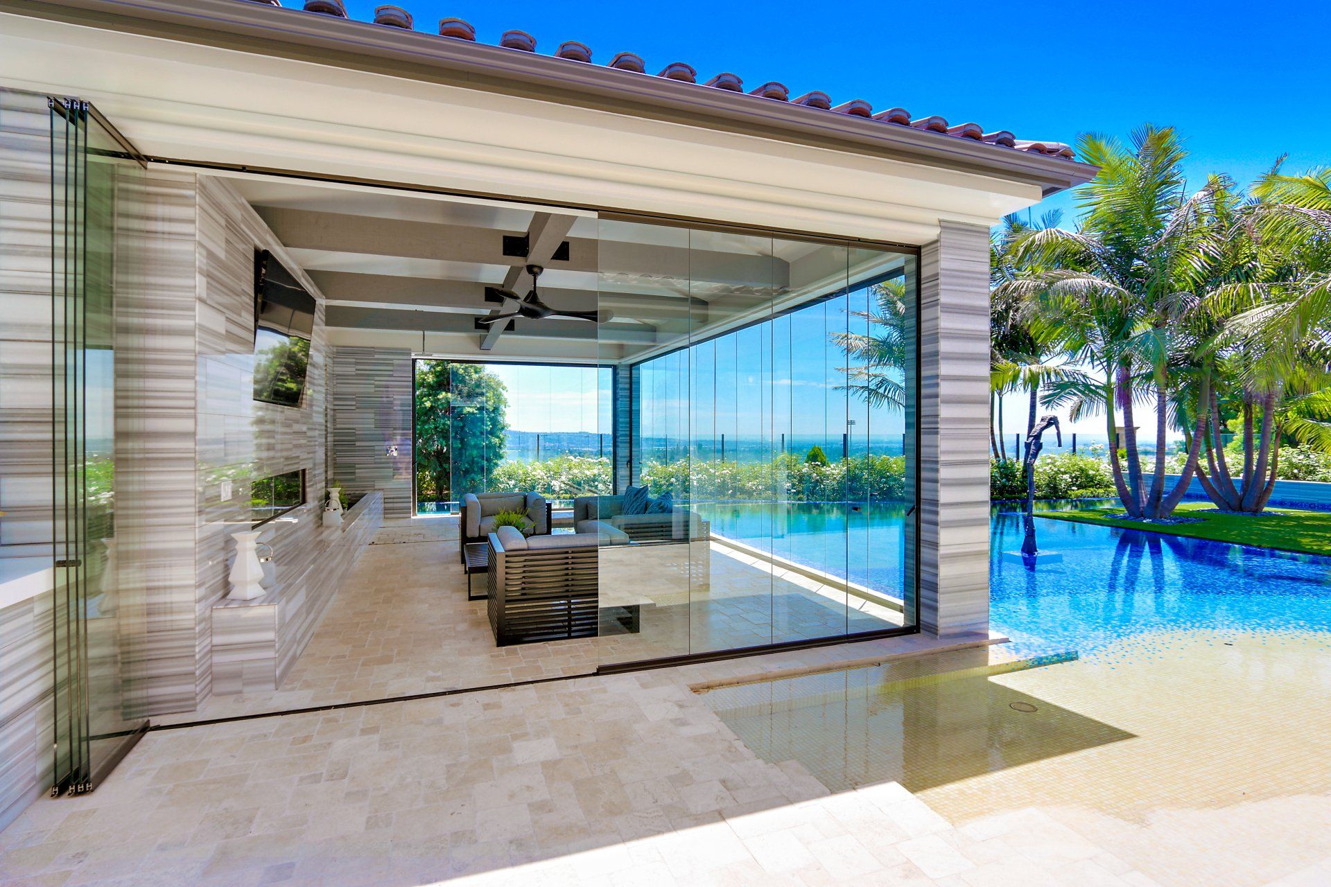 Pool House Folding Doors