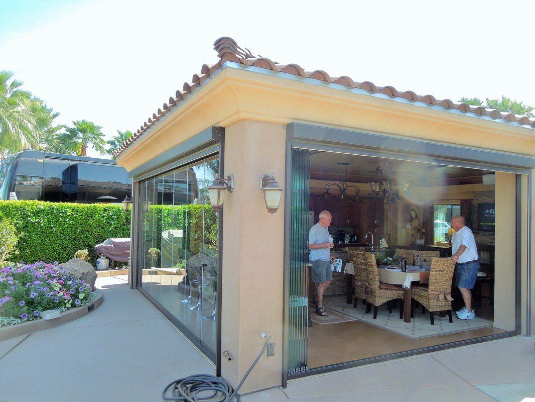 Premier Folding Patio Doors Motor Coach Club Indio