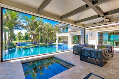 Frameless Folding Patio Doors