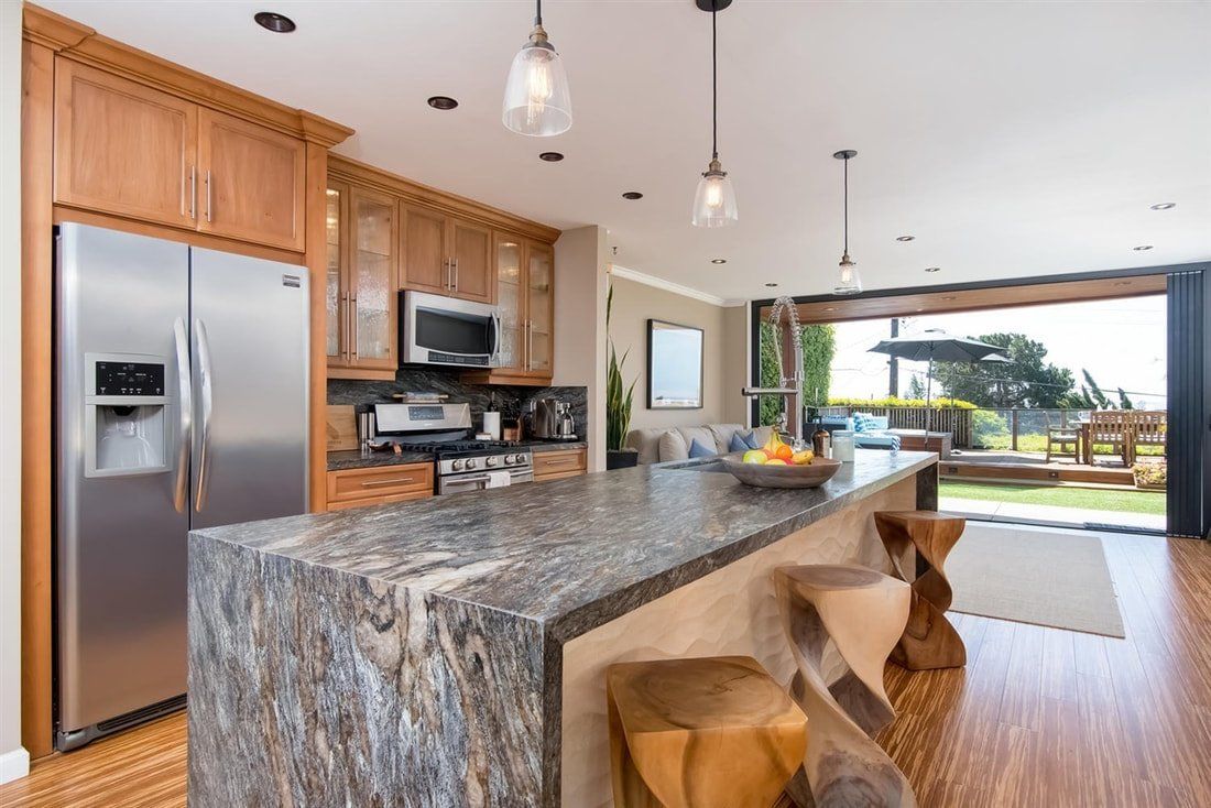 Kitchen retractable Glass Doors
